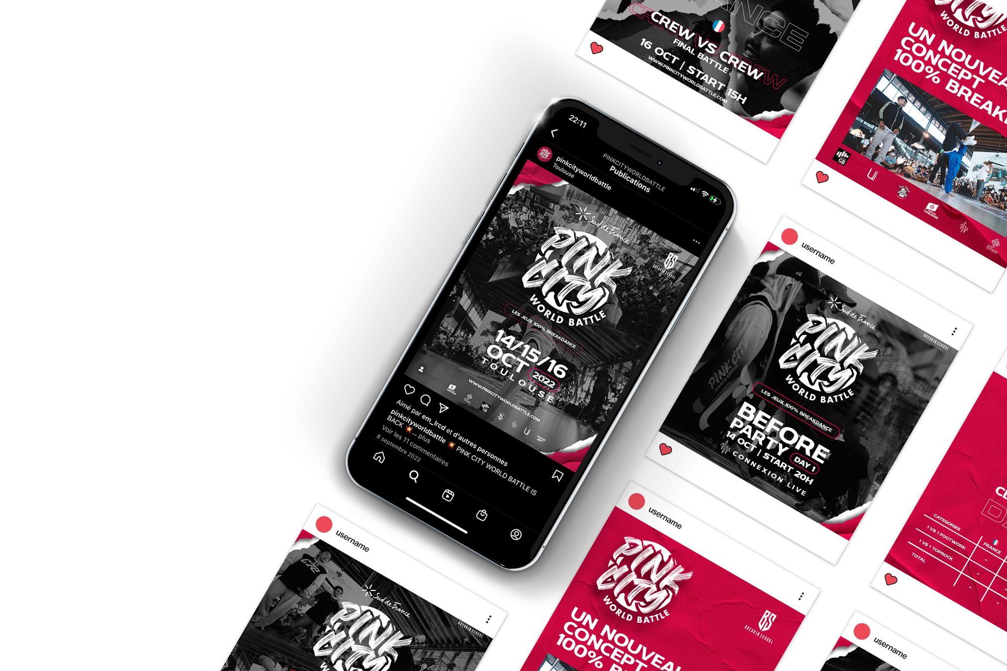 mockup insta gwendoline leclercq design graphique site web print affiches sens paris montpellier freelance graphiste